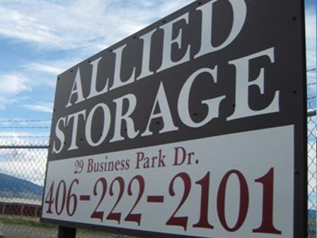 Allied Storage, Livingston Montana - Business Sign
